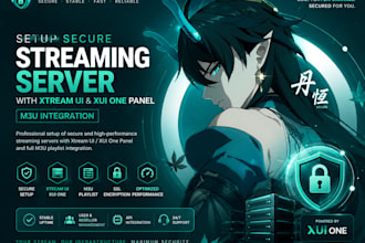 build iptv server using xtream ui, xui one panel with security