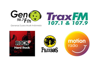 professionally campaign your music on top indonesia radios