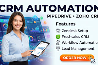 set up pipedrive crm zendesk freshsales zoho crm automation pipedrive workflow