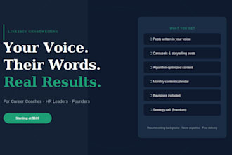 write powerful linkedin content for career coaches, HR leaders, and founders