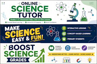 be your online science tutor for grades 1 to 5 with interactive lessons