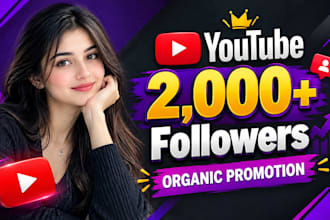 upgrade 2,000 youtube followers organically