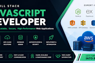 develop nodejs rest apis and AWS serverless applications