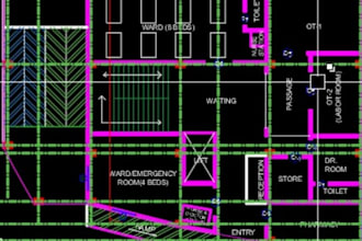 create professional autocad 2d and 3d drawings