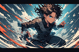 draw commission into anime or manga style art