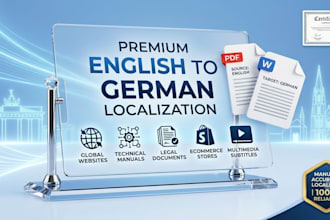 professionally translate english to german PDF or word documen