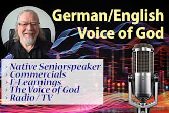 be your voice of god and record your voice over