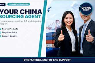 be your china sourcing agent for ecommerce products