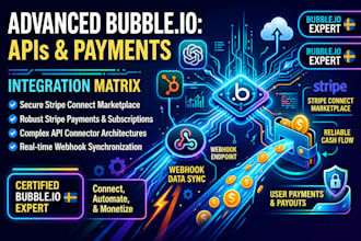 connect custom bubble API, setup stripe connect payment integration in bubble io
