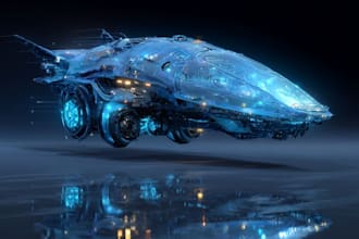 design spaceship, sci fi illustration and sci fi art