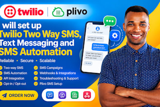 set up twilio two way SMS, text messaging and SMS automation