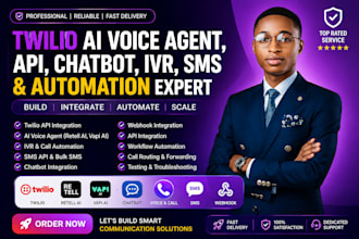 build twilio ai voice agent twilio API chatbot IVR SMS API retell ai vapi ai
