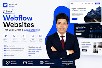 be your webflow developer for website design and webflow development