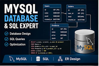 design databases and write sql queries