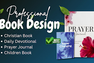 design christian KDP book, daily devotional, prayer journal, children book