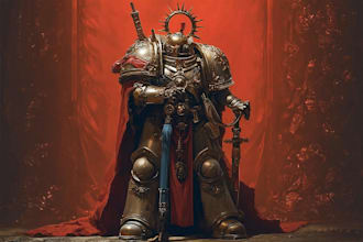 draw a fantasy or warhammer 40k character