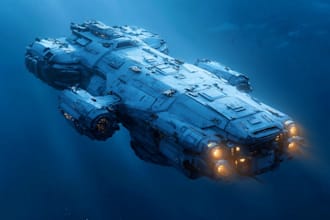 draw high quality spaceship concept
