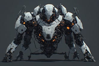 illustrate your mecha, robot and armored characters