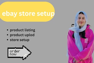 ebay store setup listing dropshipping customer support a to z services