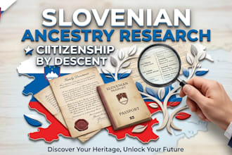 find slovenian ancestry records for citizenship by descent