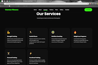 design and develop a modern responsive website