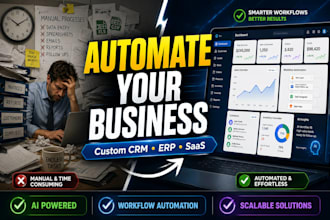develop custom CRM erp and business automation software