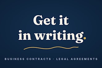 draft business contracts and legal agreements
