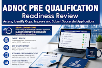 review your adnoc pre qualification eligibility and readiness