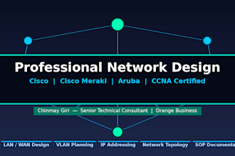 design your office or enterprise network topology diagram
