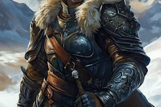 fantasy dnd character illustration