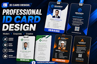 employee info card design