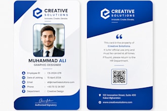 employee info card design