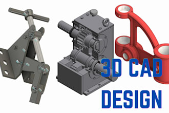 3d cad design 3d product cad model 3d industrial cad solidworks cnc 3d printing