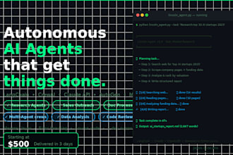 build an autonomous ai agent with langchain or crewai