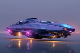 design spaceship, sci fi illustration and sci fi art