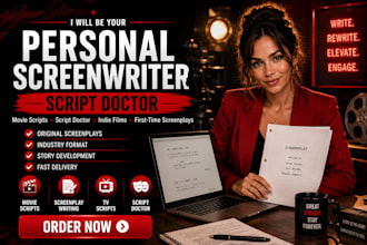 personal screenwriter script doctor indie film script first time screenplay movi