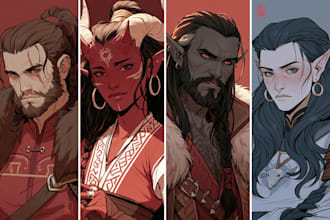 draw your dnd character commission art