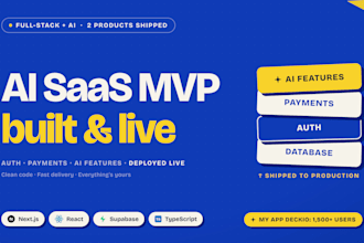 develop a custom ai saas mvp for your startup idea