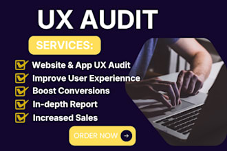 website audit ux usability testing user experience ui design app cro saas review