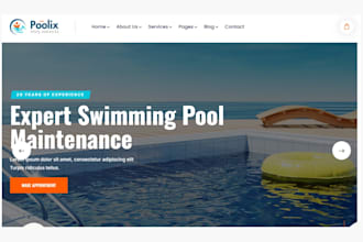 build swimming pool website pool construction website pool service website