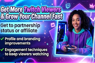 setup ads campaign to promote twitch channel promotion to gain partner
