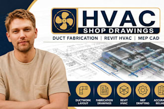 hvac shop drawings, duct fabrication drawings, revit hvac, mep cad pro