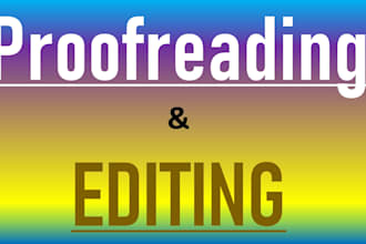 proofread and edit urdu or arabic books and documents