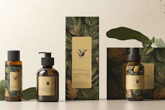 design premium and unique wine label and packaging