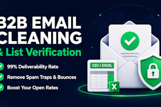 do b2b email verification and list data cleaning