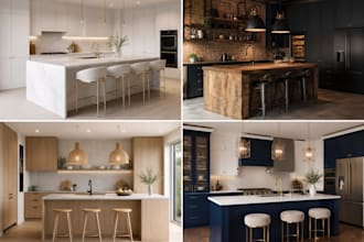 do interior design 3d rendering modern kitchen space planning kitchen renovation
