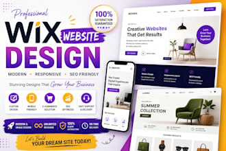 design wix website and redesign a business wix website