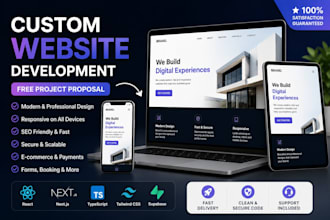 develop a modern website with a free project proposal