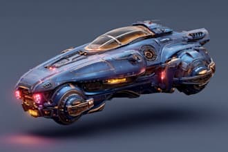 design spaceship, sci fi illustration and sci fi art