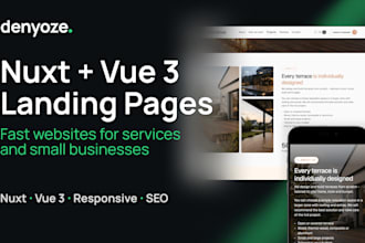 build a fast landing page with nuxt and vue 3
